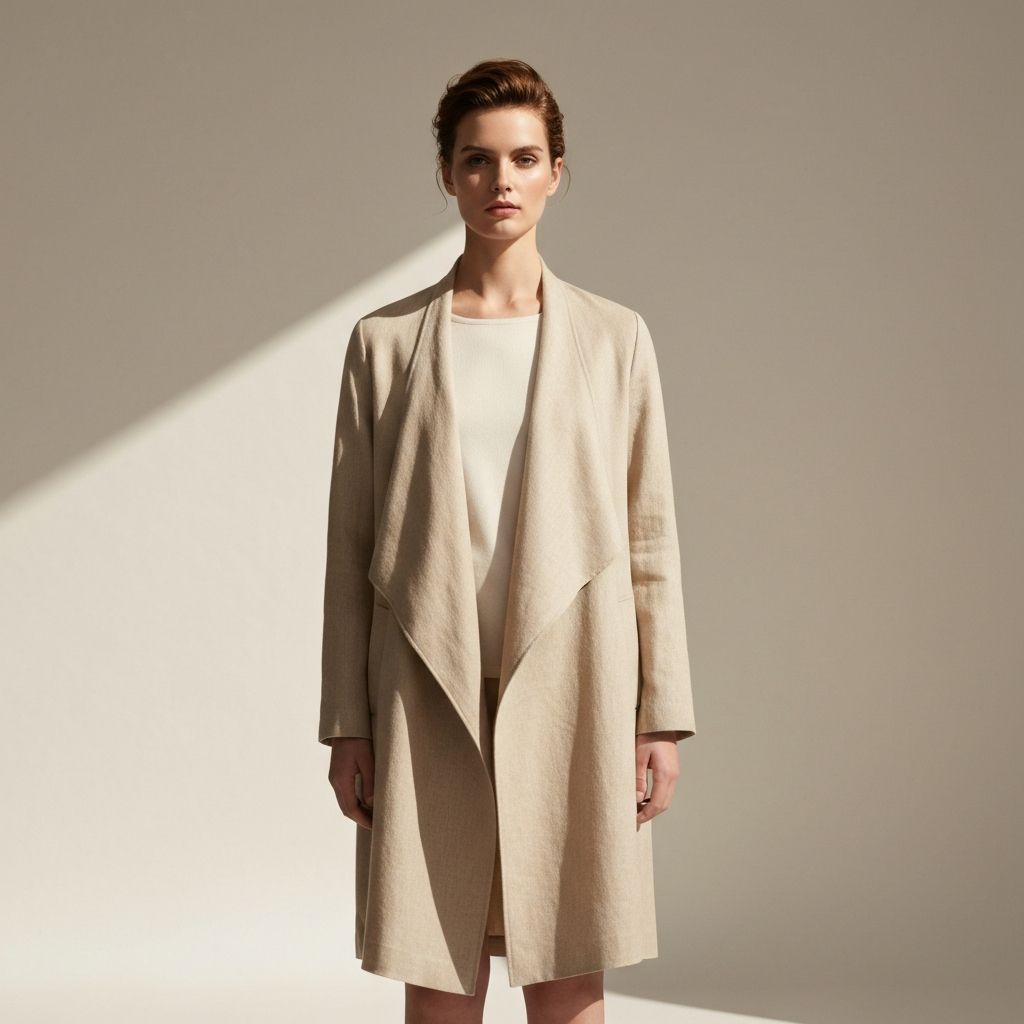 Linen Wrap Coat — view 1