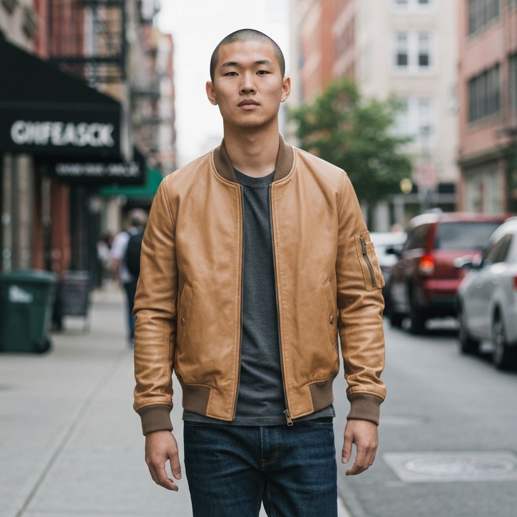 Leather Bomber — view 1